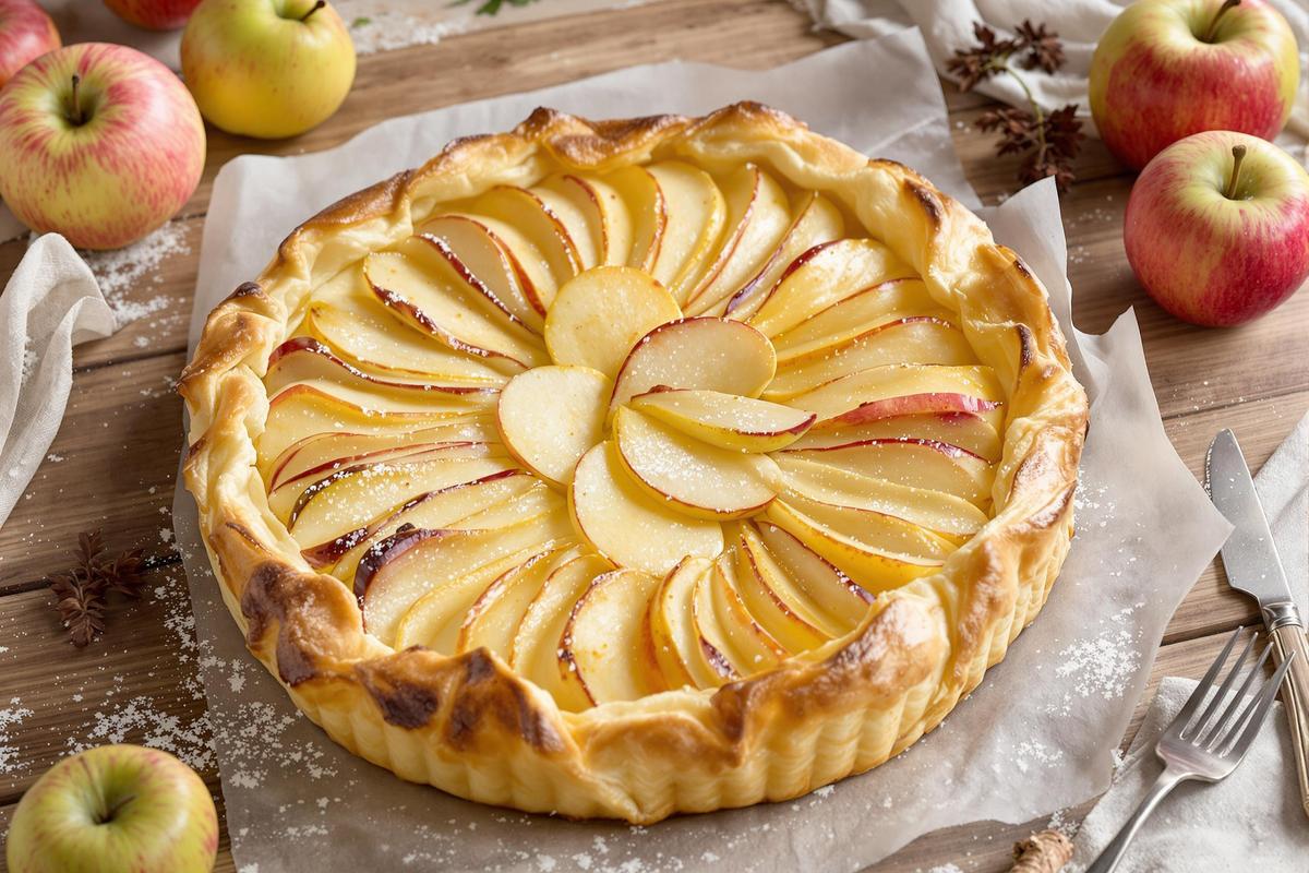 Tarte pommes poires feuilletée : recette simple et savoureuse.jpg
